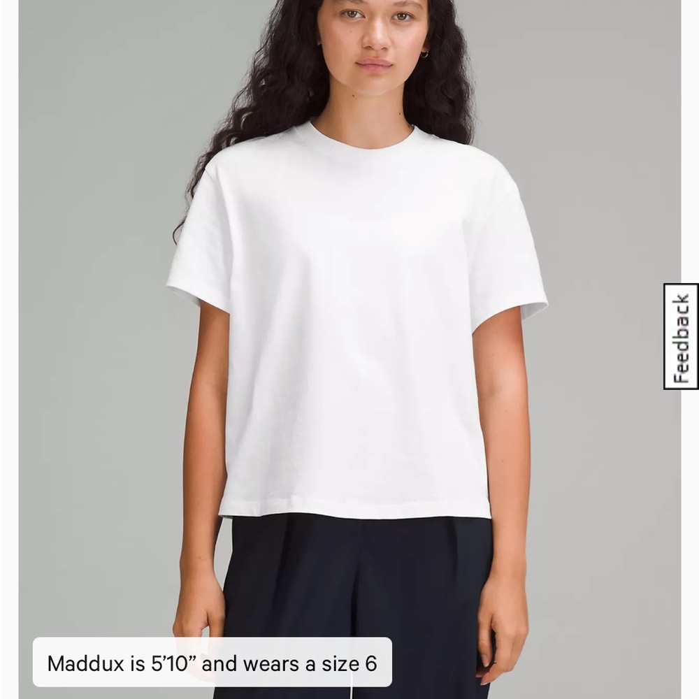 lululemon athletica Women's White Short Sleeve Tee
